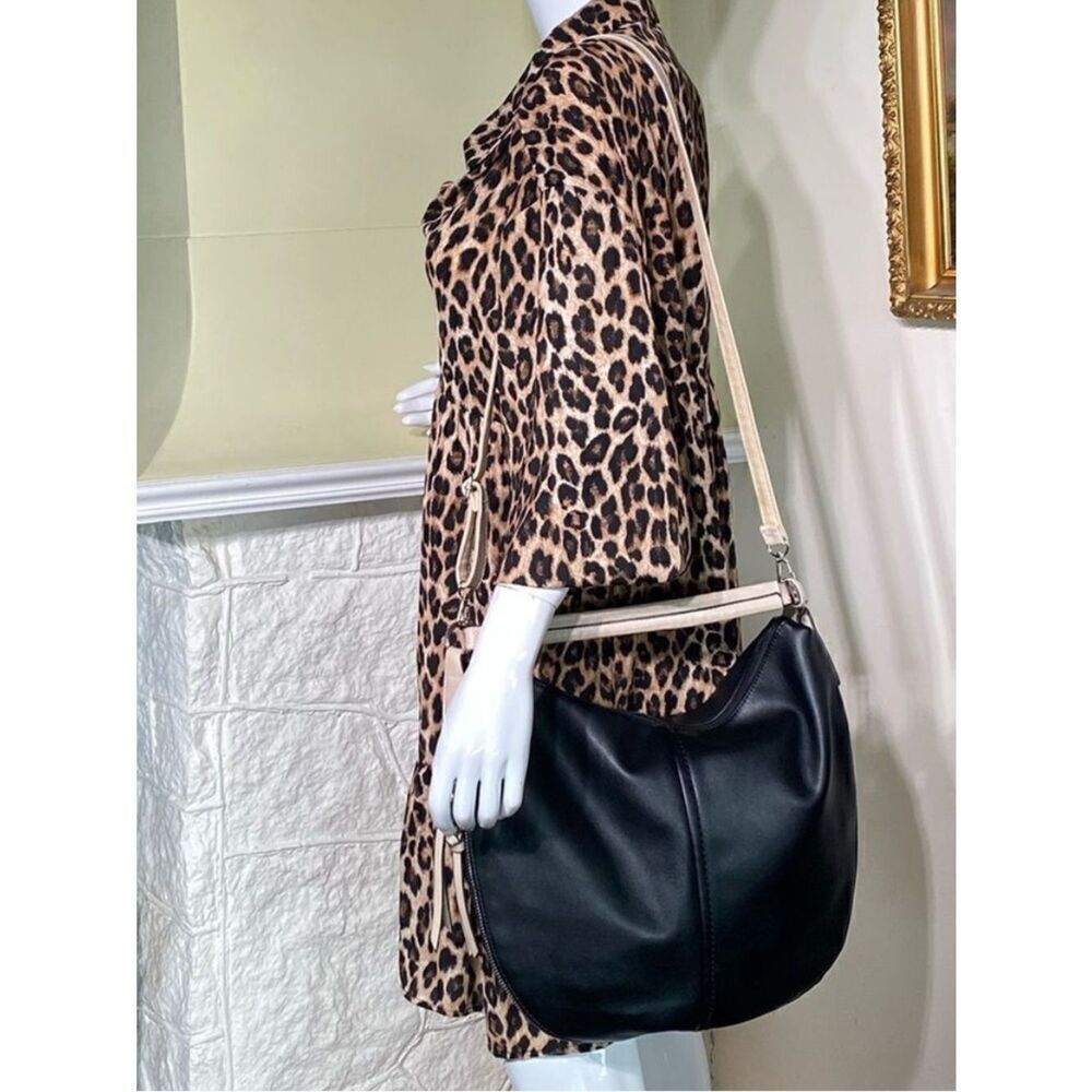 David Jones Vegan Leather Hobo Shoulder Bag